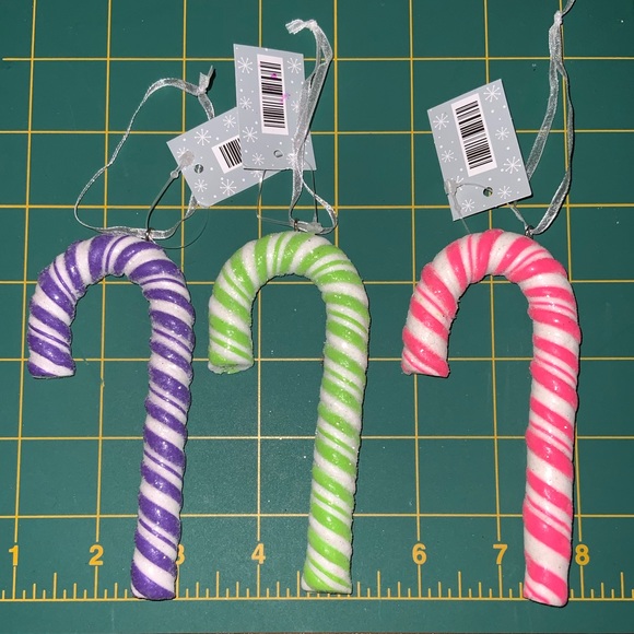 “Sugar” Coated Candy Cane Ornament Bundle - Picture 5 of 9
